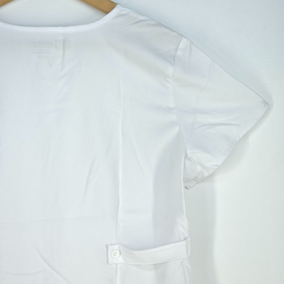 Greys Anatomy 3 Pocket Mock Wrap Scrub Top Womens XL Medical Nursing Technician - Picture 8 of 15